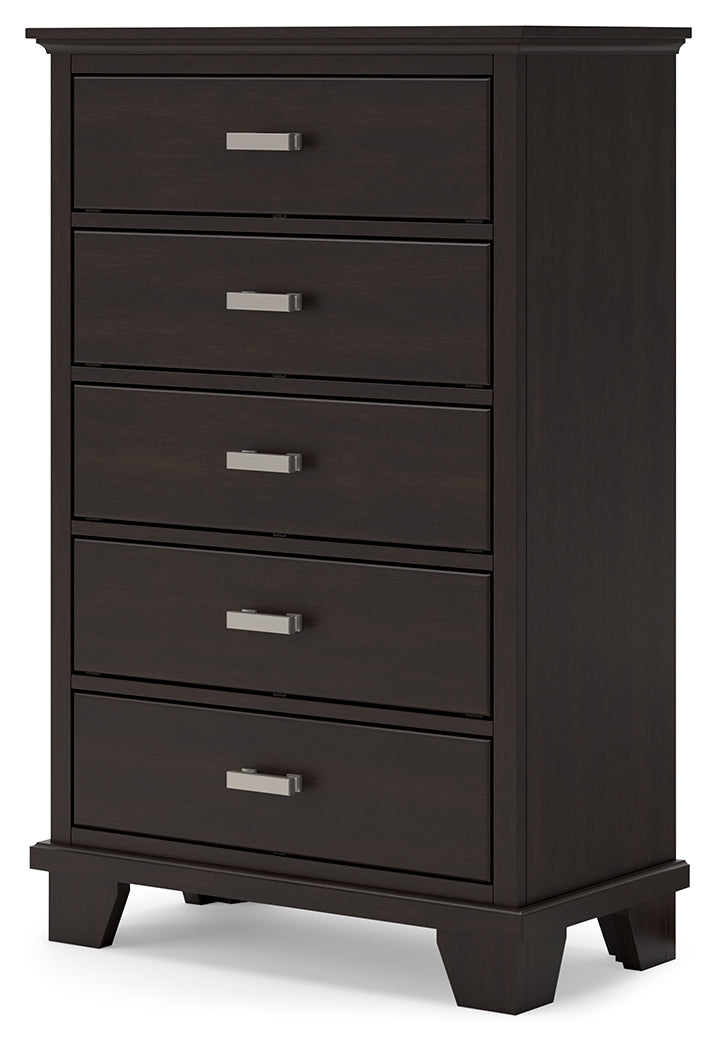 Covetown Full Panel Bed, Dresser, Mirror, Chest and Nightstand