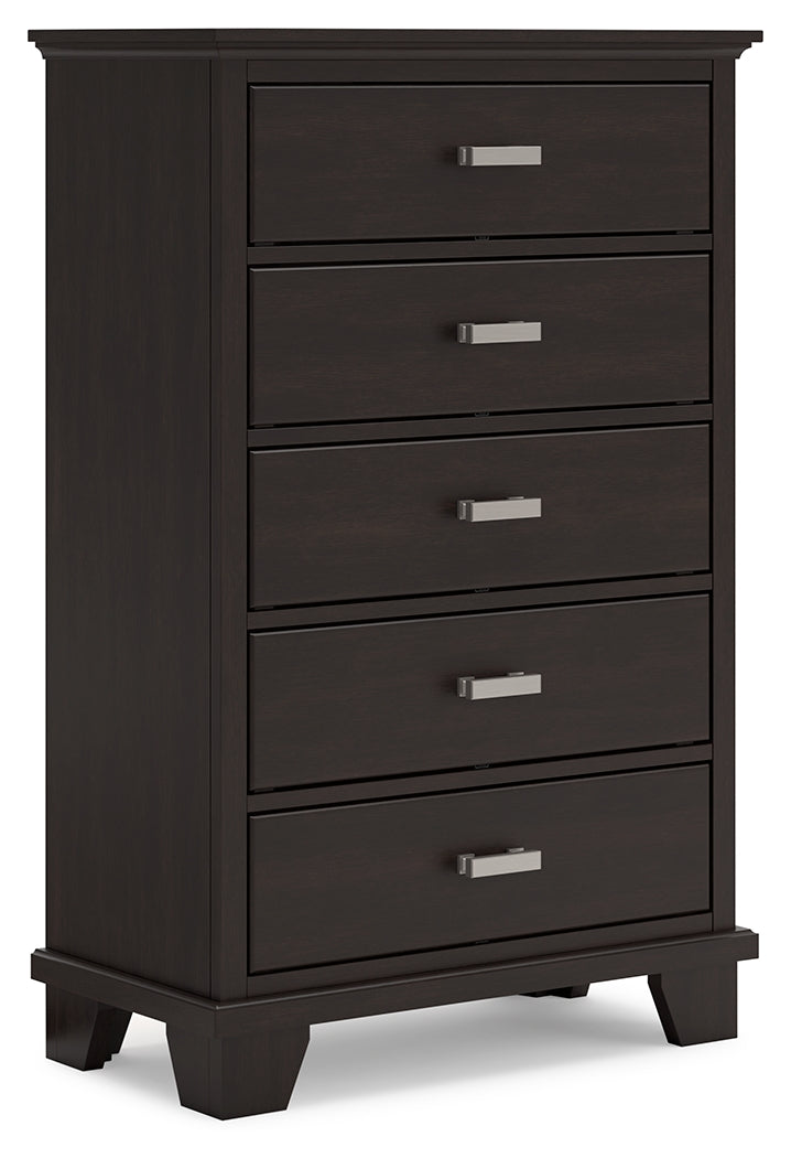 Covetown Full Panel Bed, Dresser, Mirror, Chest and Nightstand