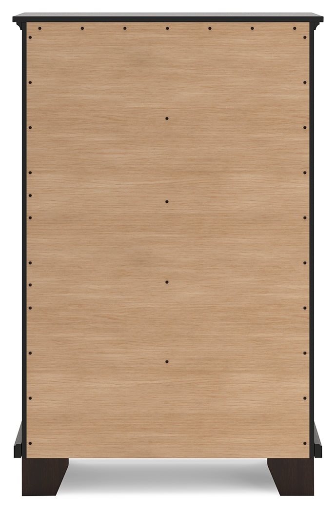 Covetown Queen Panel Bed, Dresser, Mirror, Chest and Nightstand