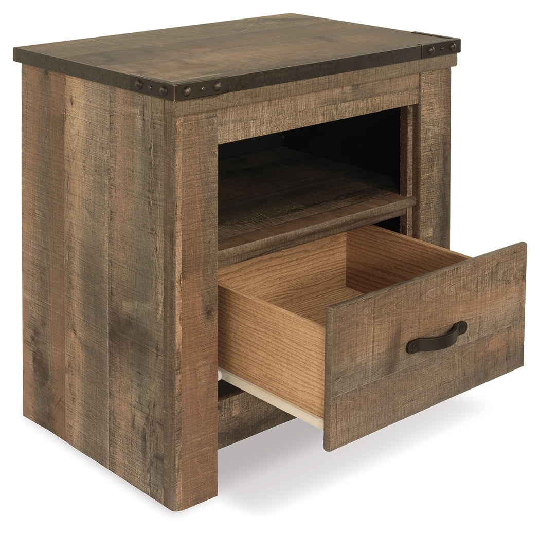 Trinell Queen Panel Headboard, Dresser, Mirror, Chest and Nightstand