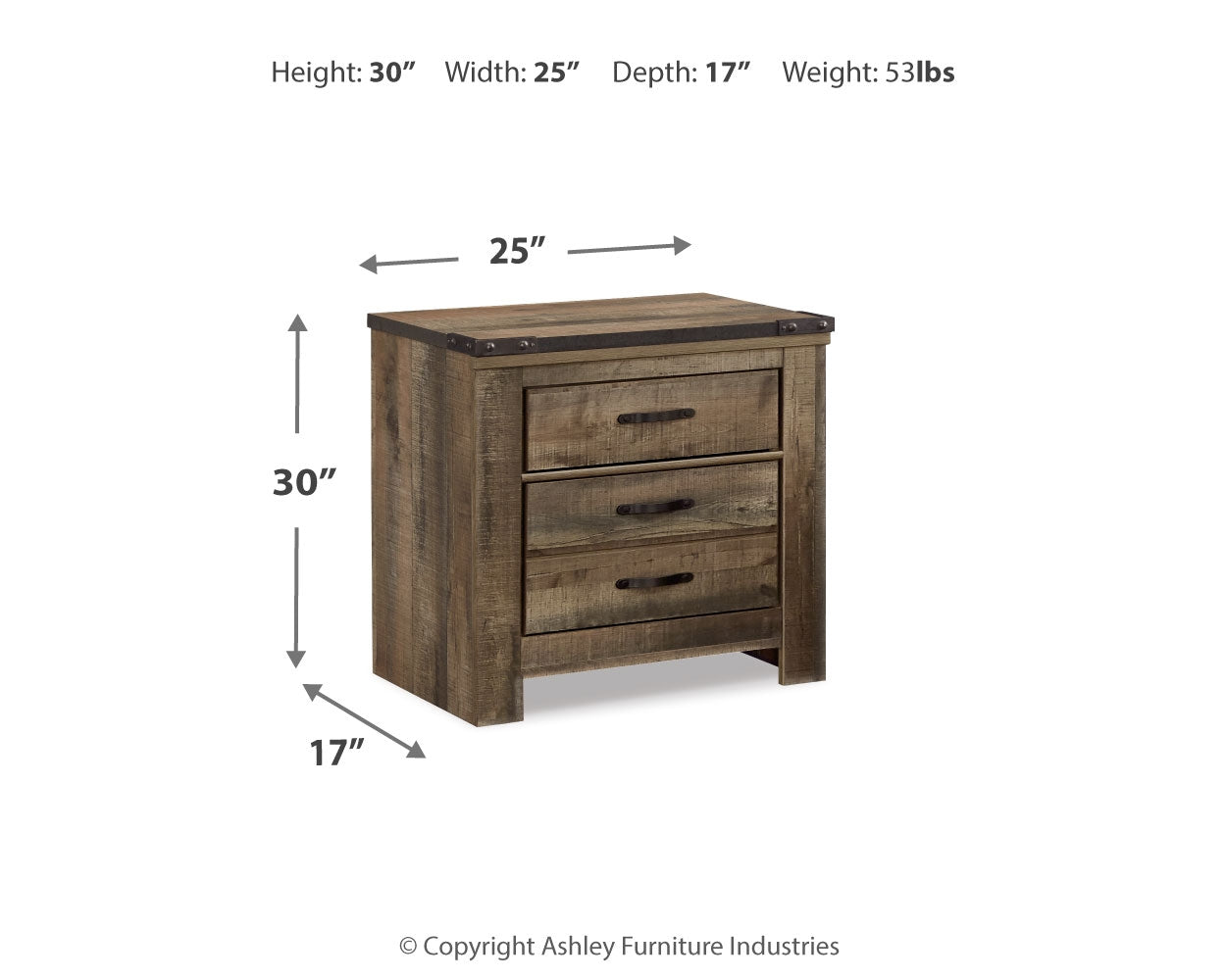 Trinell Queen Poster Bed, Dresser, Mirror, Chest and 2 Nightstands