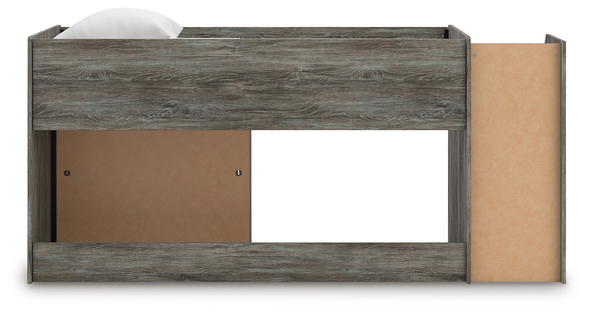 Frandern Twin Loft  Bed with Bookcase Storage