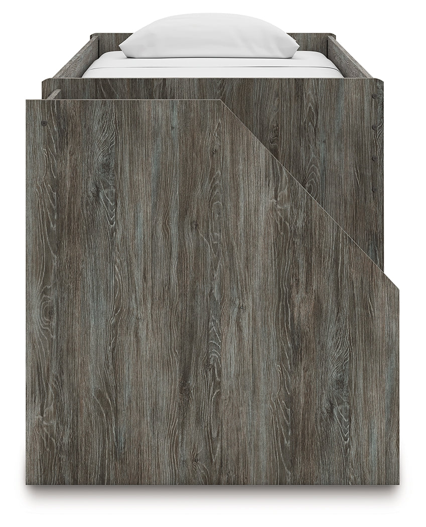 Frandern Twin Loft Bed with Drawer Storage