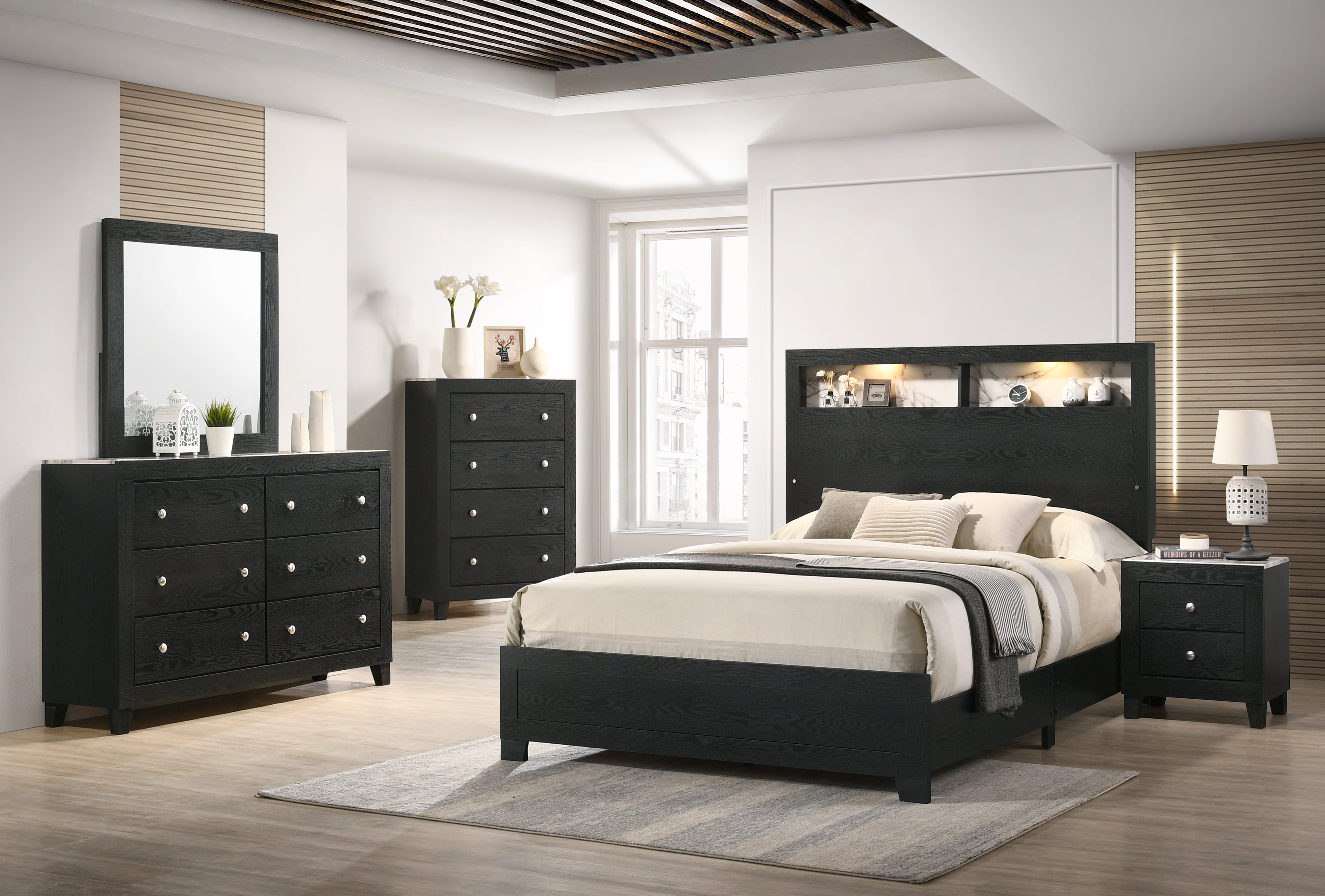 Cadence Black Nightstand - MyWaynesHome #