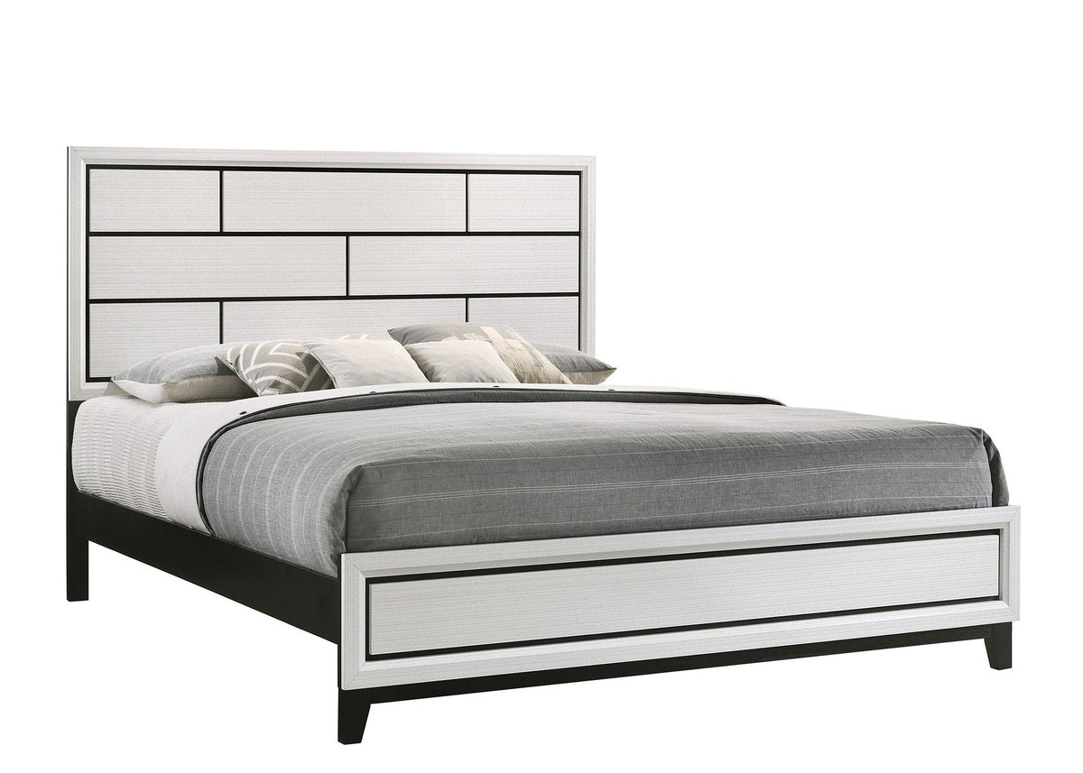 Akerson Chalk King Panel Bed - MyWaynesHome #