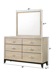 Akerson Driftwood Bedroom Mirror (Mirror Only) - MyWaynesHome #