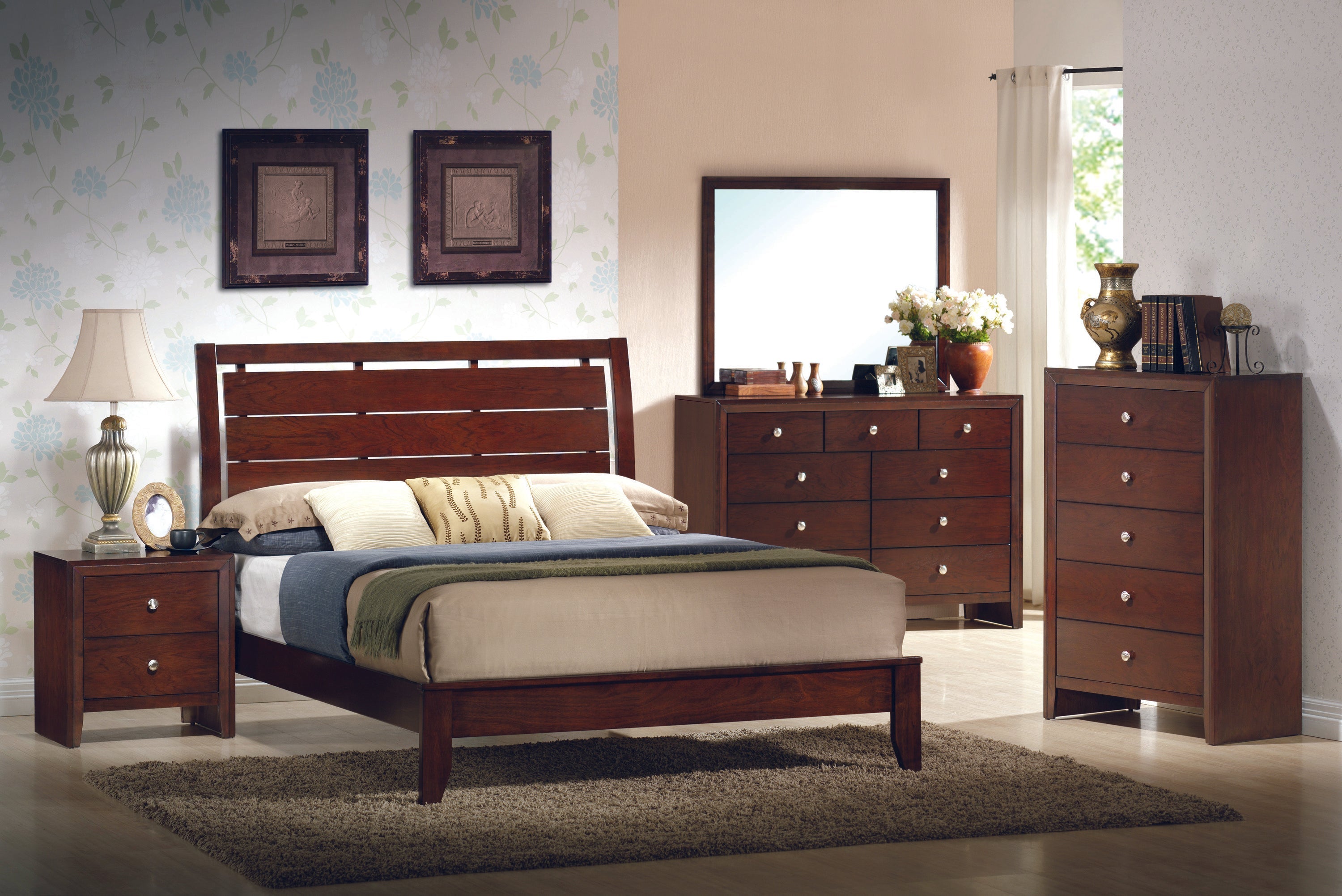 Evan Cherry Bedroom Mirror (Mirror Only) - MyWaynesHome #