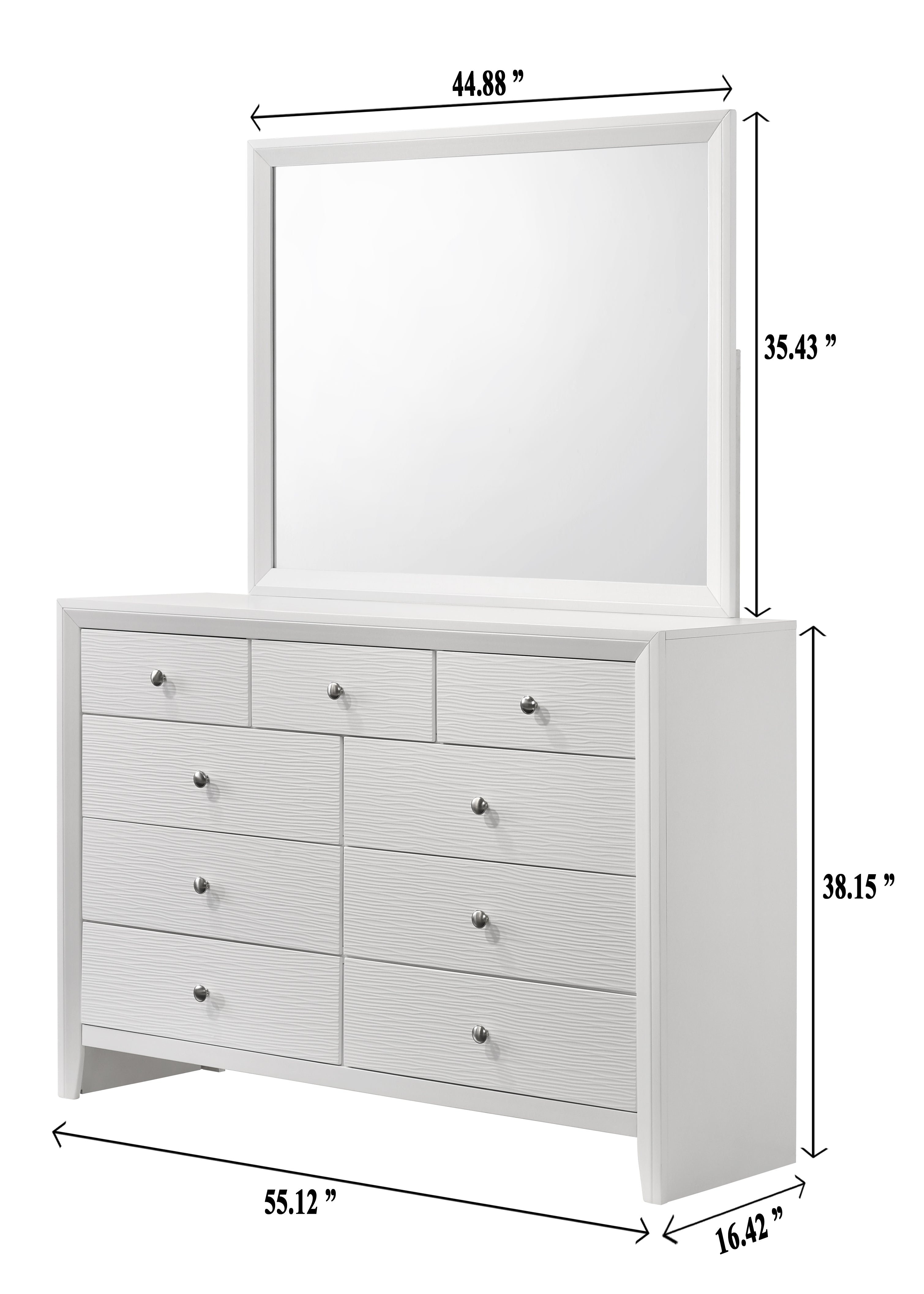 Denker White Panel Bedroom Set - MyWaynesHome #