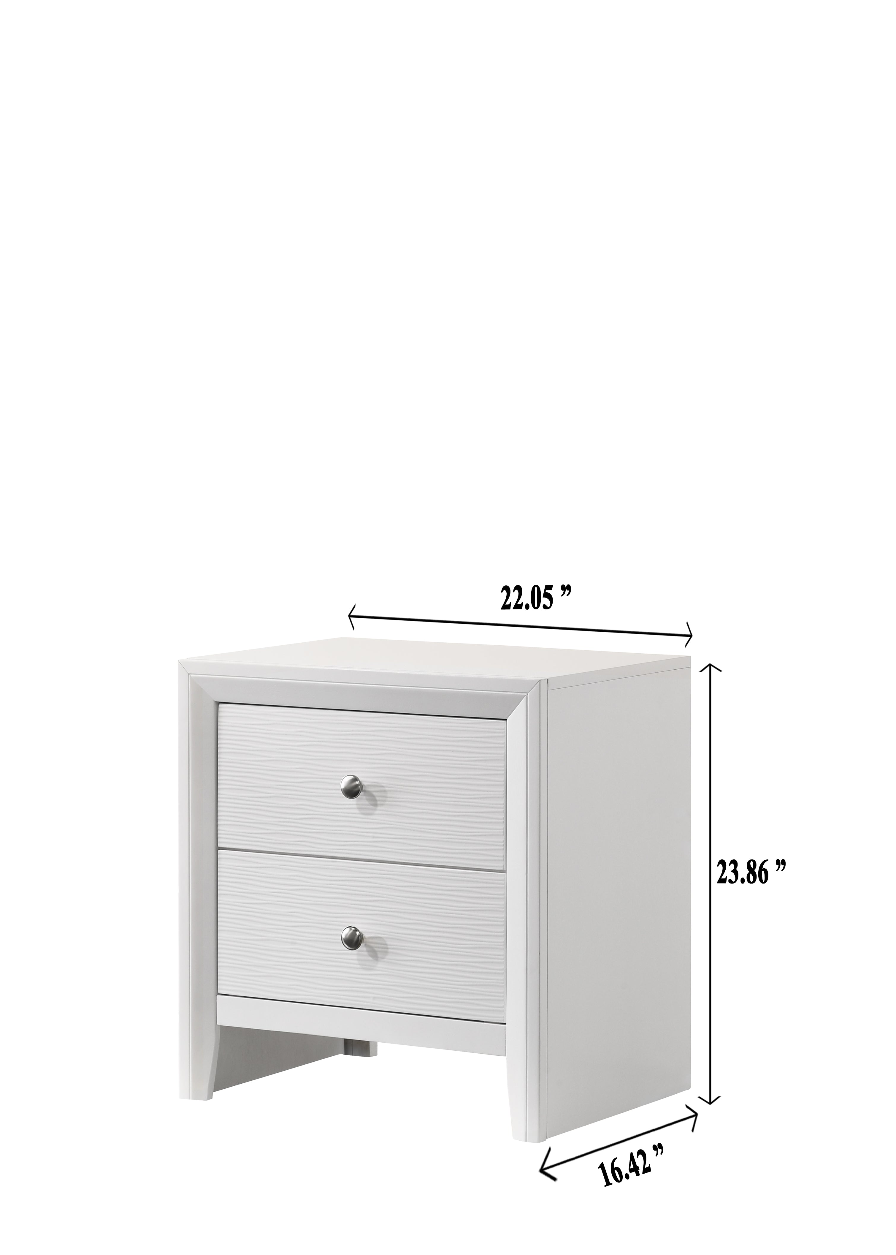 Denker White Panel Bedroom Set - MyWaynesHome #