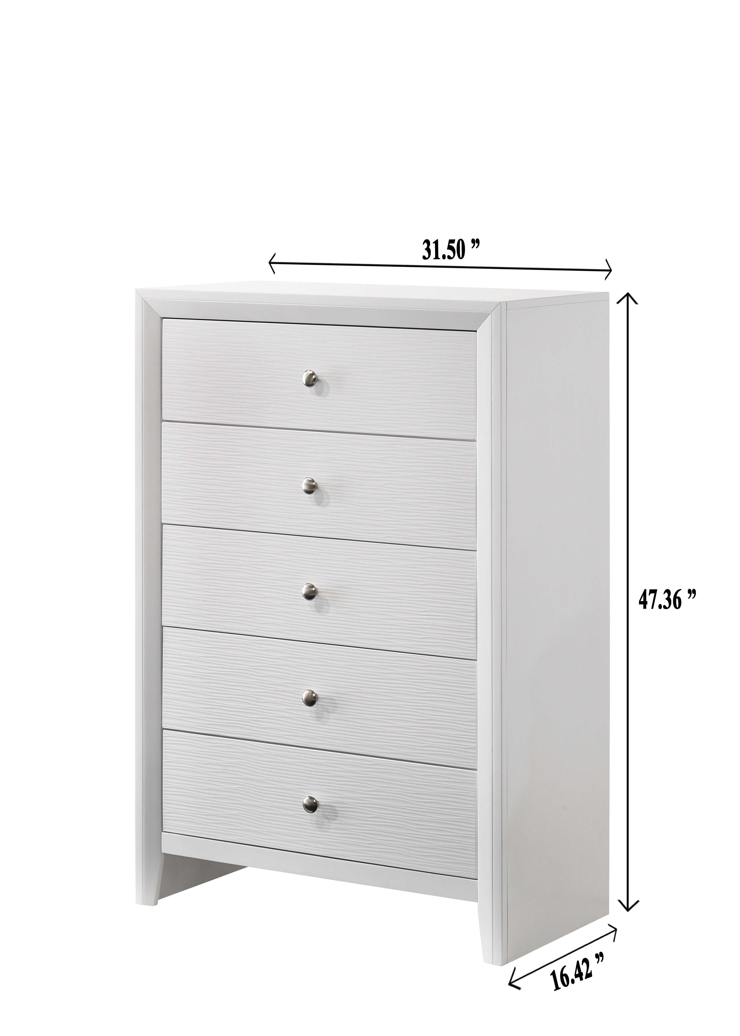 Denker White Panel Bedroom Set - MyWaynesHome #