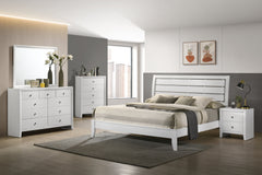 Evan White King Panel Bed - MyWaynesHome #