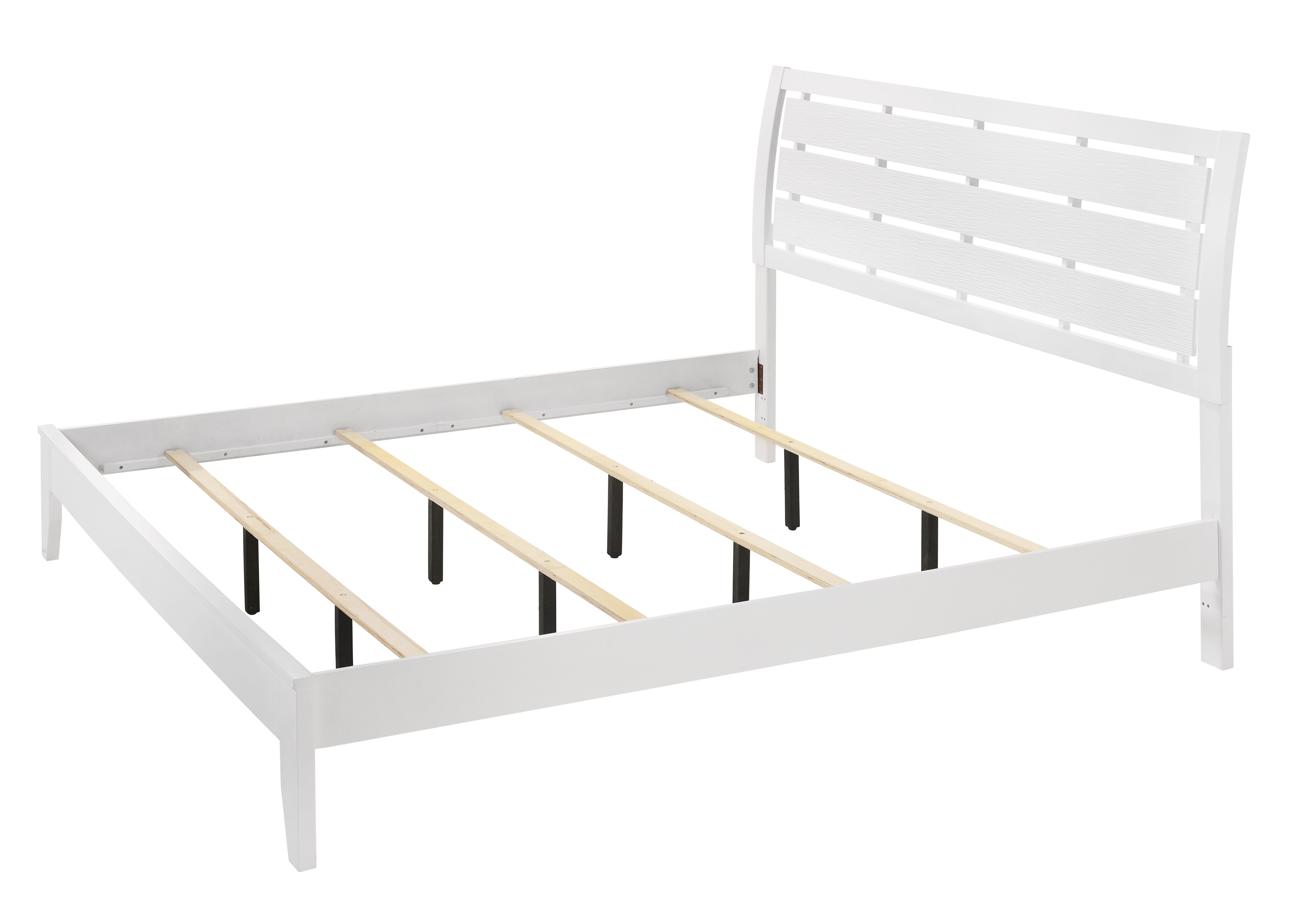 Evan White King Panel Bed - MyWaynesHome #