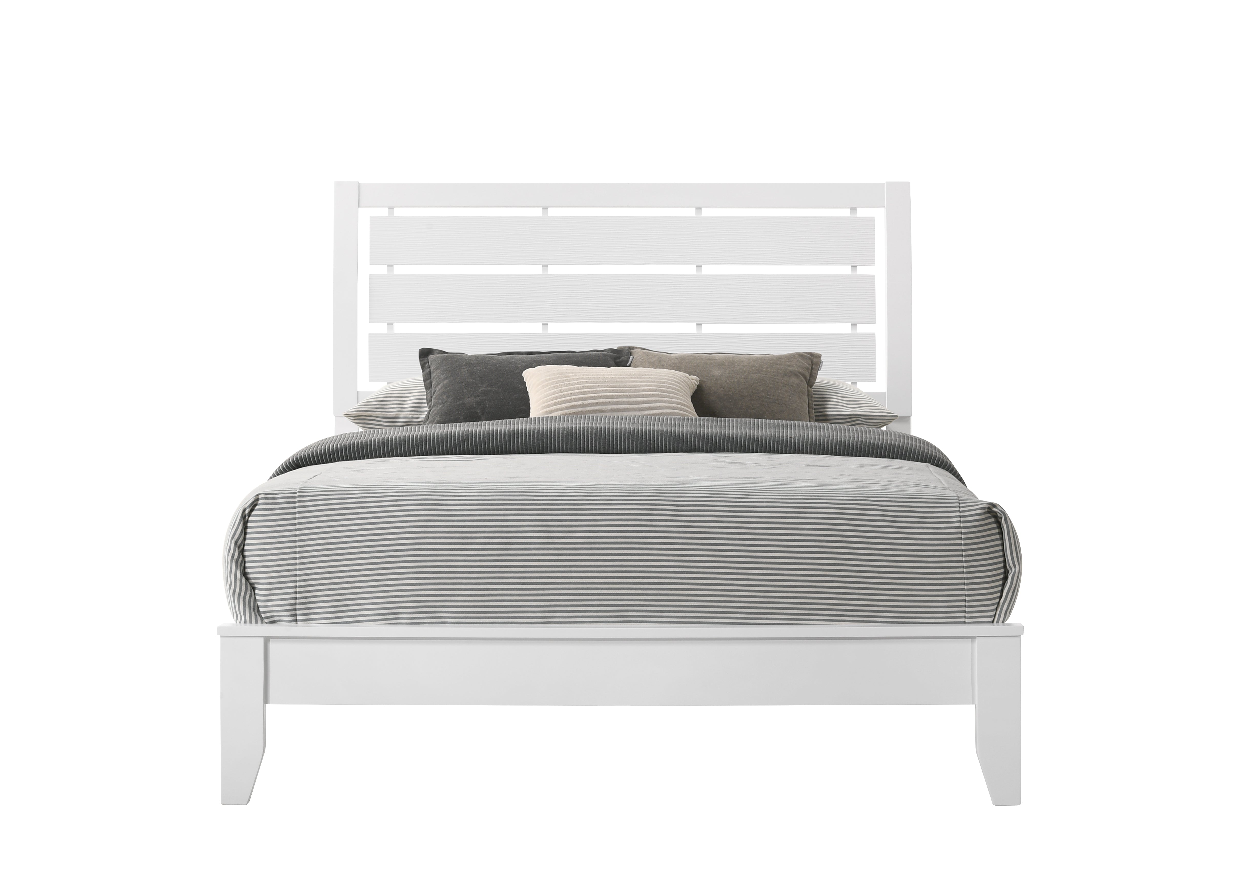 Evan White Queen Panel Bed - MyWaynesHome #