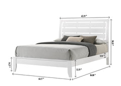 Evan White Queen Panel Bed - MyWaynesHome #