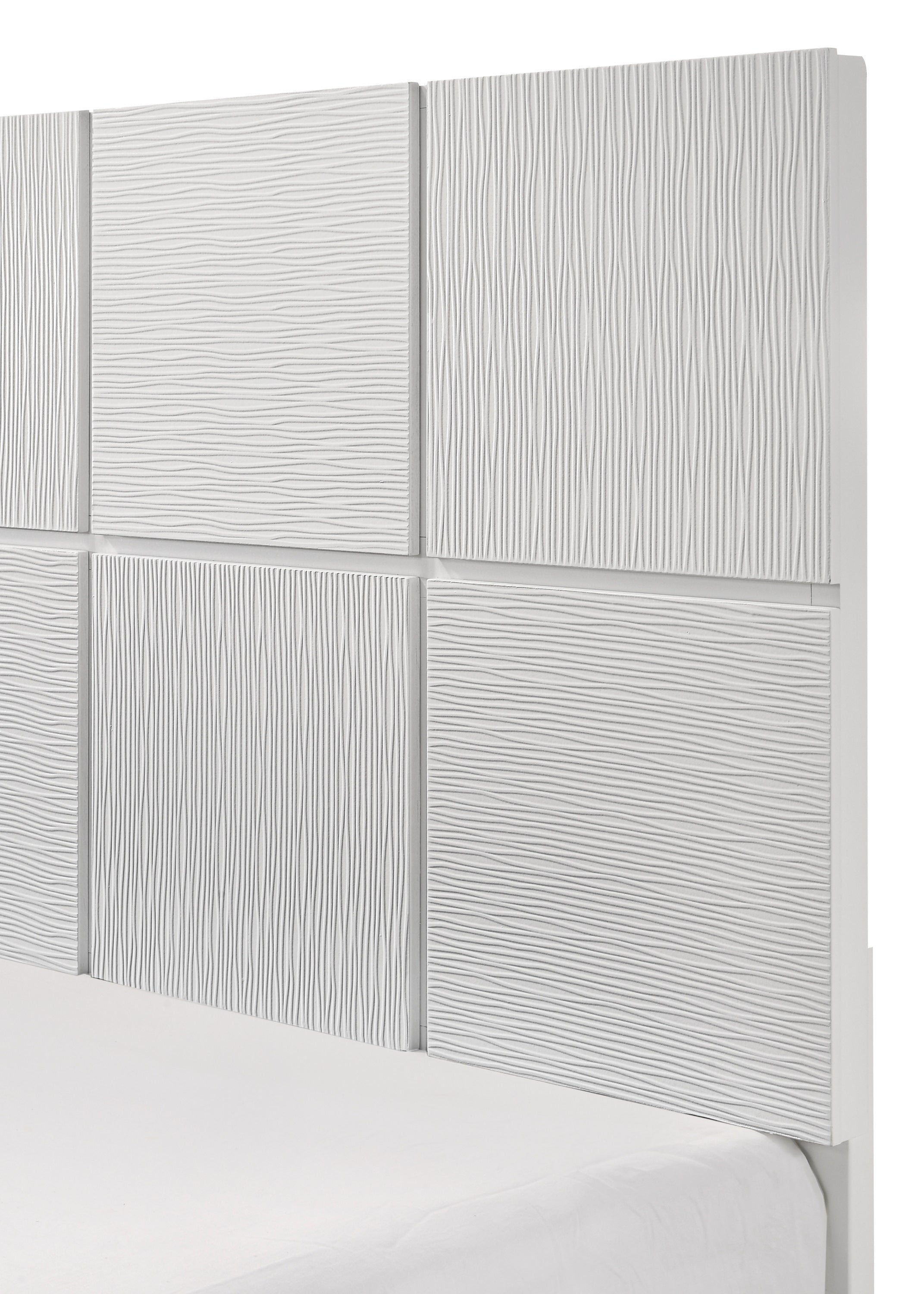 Denker White King Panel Bed - MyWaynesHome #