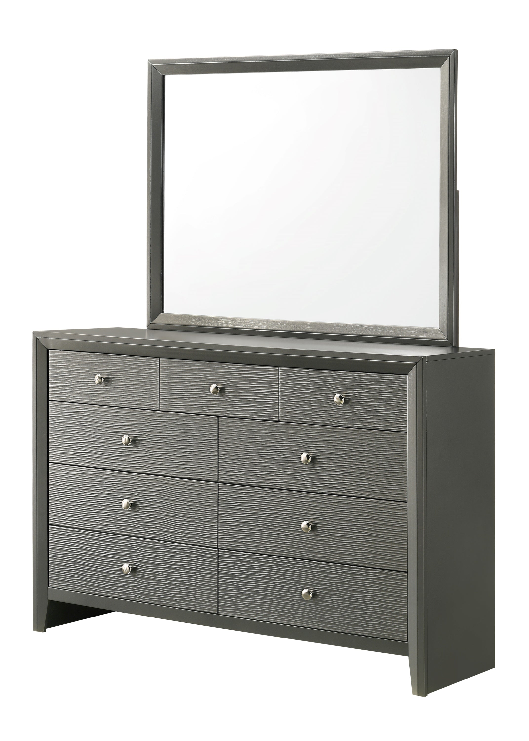 Denker Gunmetal Dresser Mirror - MyWaynesHome #