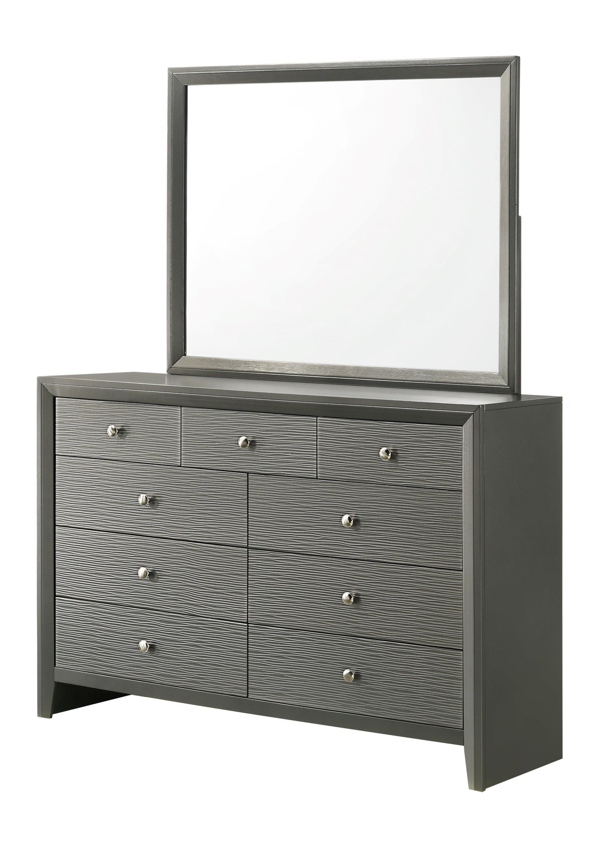 Denker Gunmetal Dresser Mirror - MyWaynesHome #