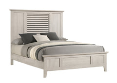 Sarter White Queen Panel Bed - MyWaynesHome #