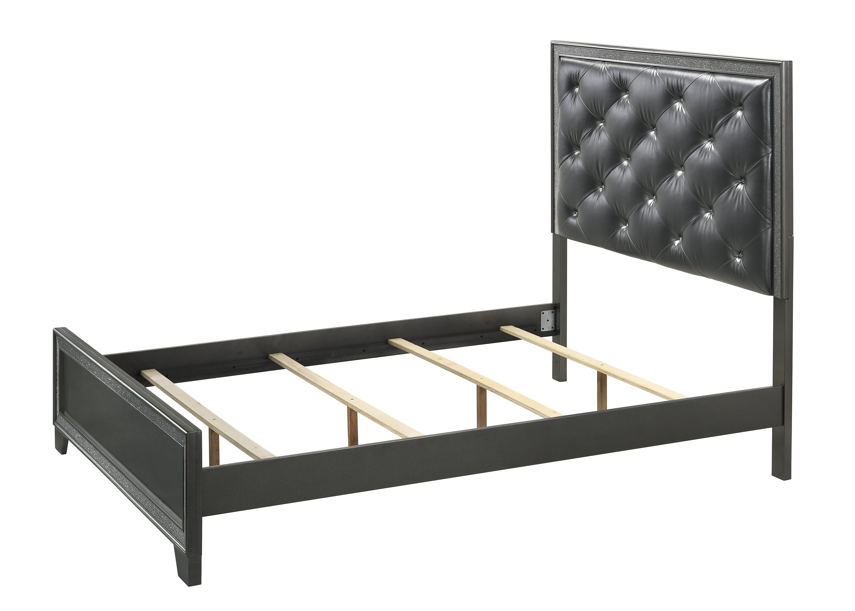 Kaia Gray King Panel Bed - MyWaynesHome #