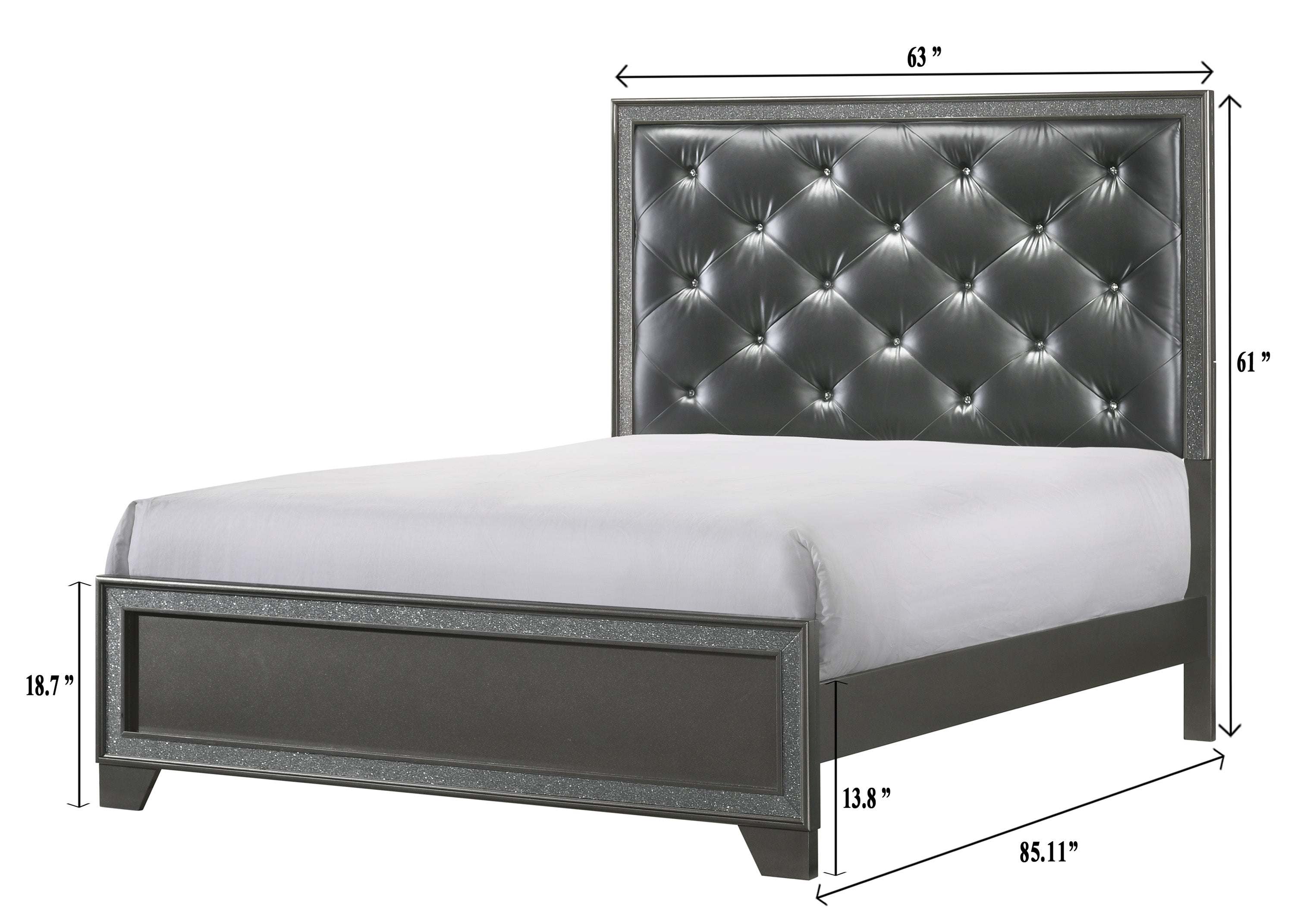 Kaia Gray King Panel Bed - MyWaynesHome #