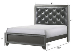 Kaia Gray King Panel Bed - MyWaynesHome #