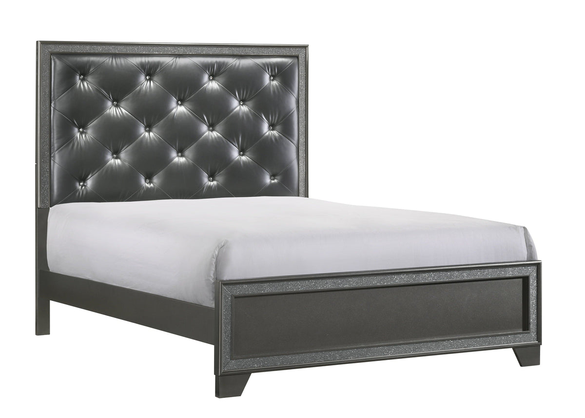 Kaia Gray King Panel Bed - MyWaynesHome #