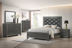 Kaia Gray King Panel Bed - MyWaynesHome #