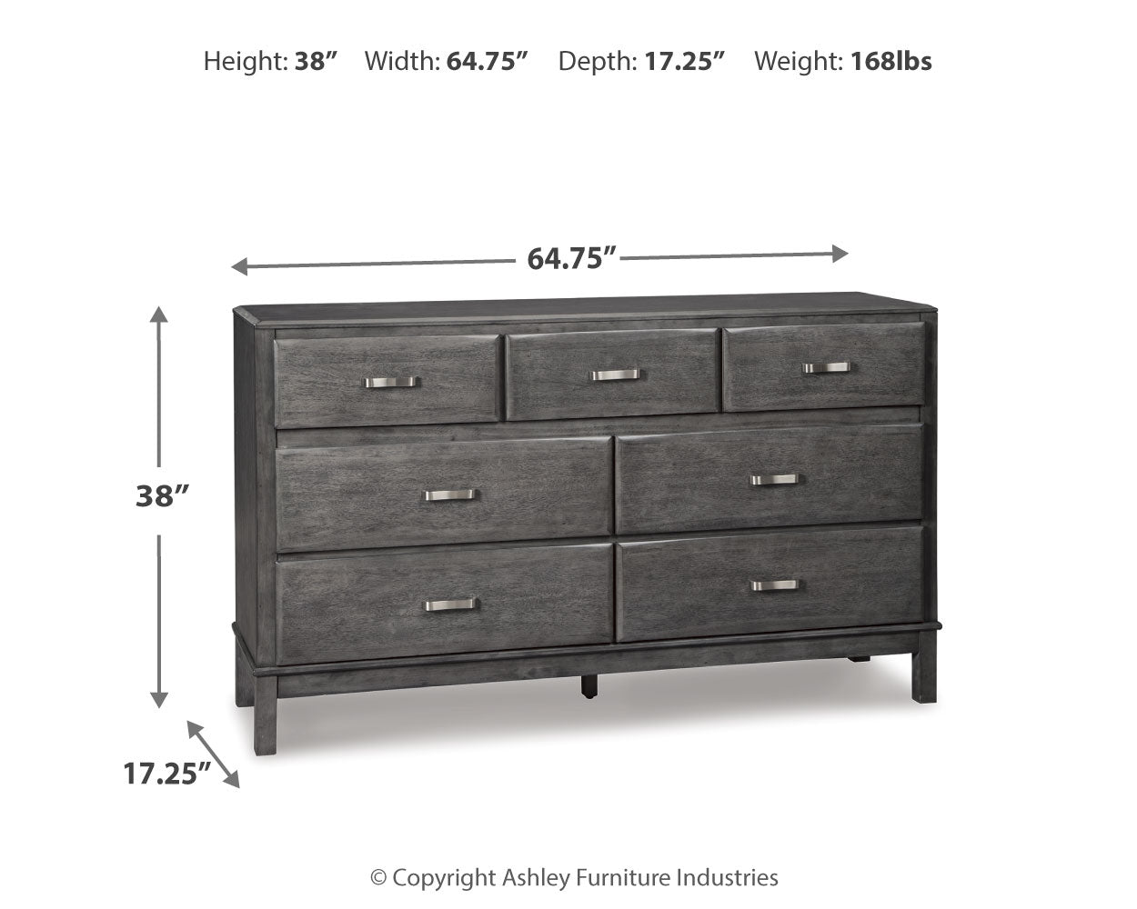 Caitbrook Queen Storage Bed, Dresser and Chest
