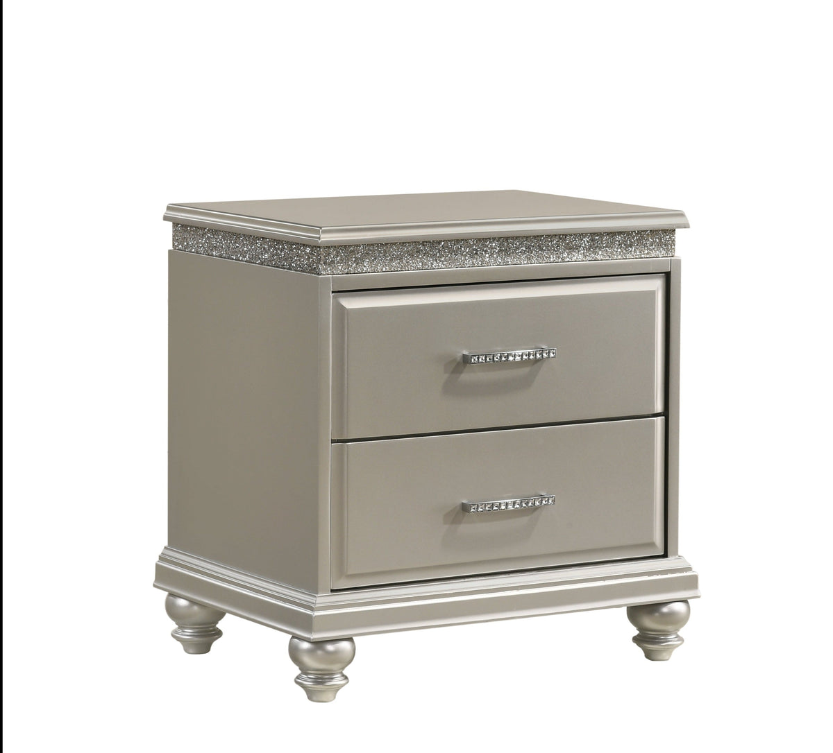 Valiant Champagne Silver Nightstand - MyWaynesHome #