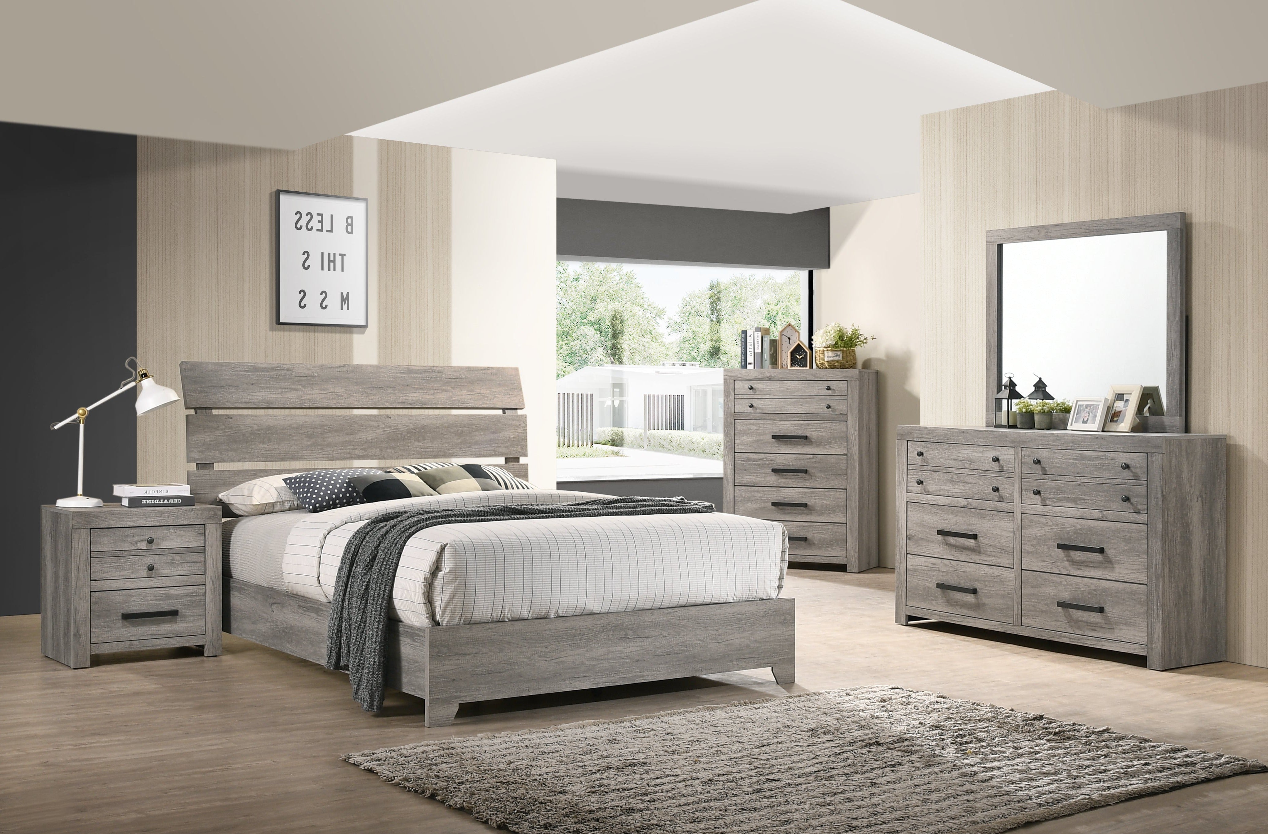 Tundra Gray Platform Bedroom Set - MyWaynesHome #