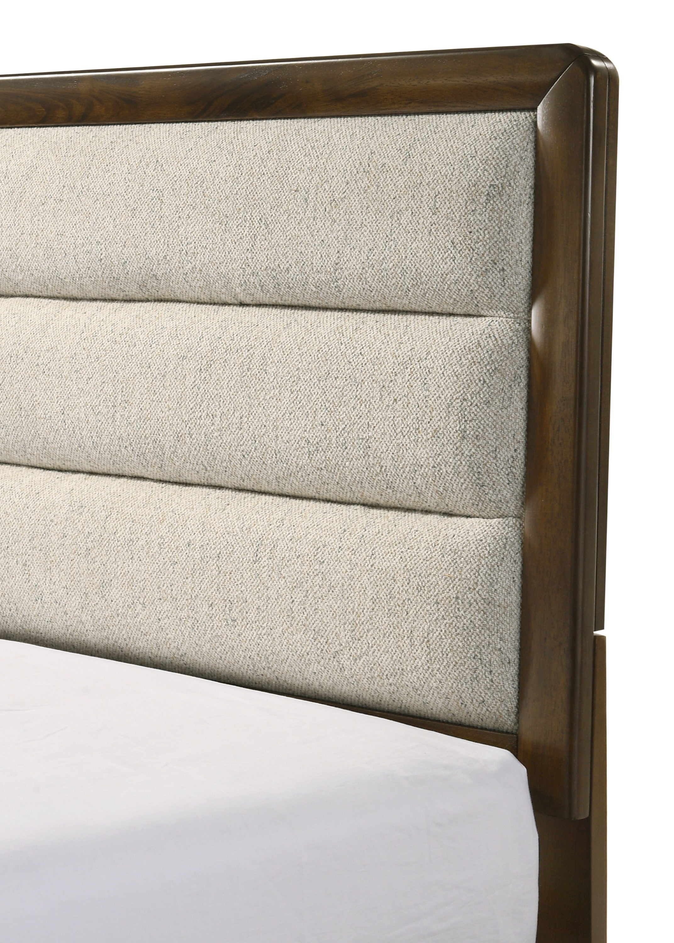 Coffield Brown King Upholstered Panel Bed - MyWaynesHome #