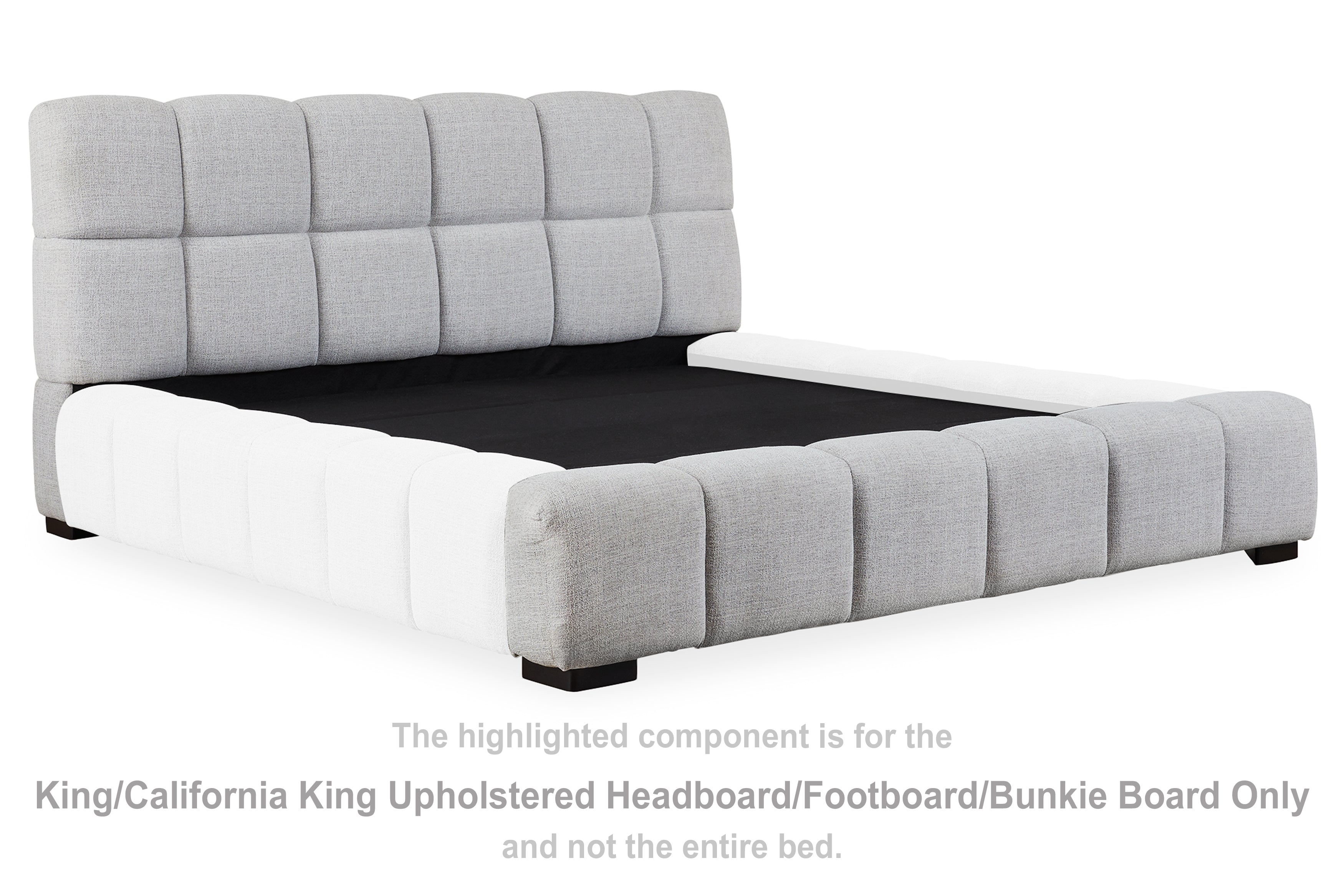 Grendusk King/California King Upholstered Headboard/Footboard/Bunkie Board