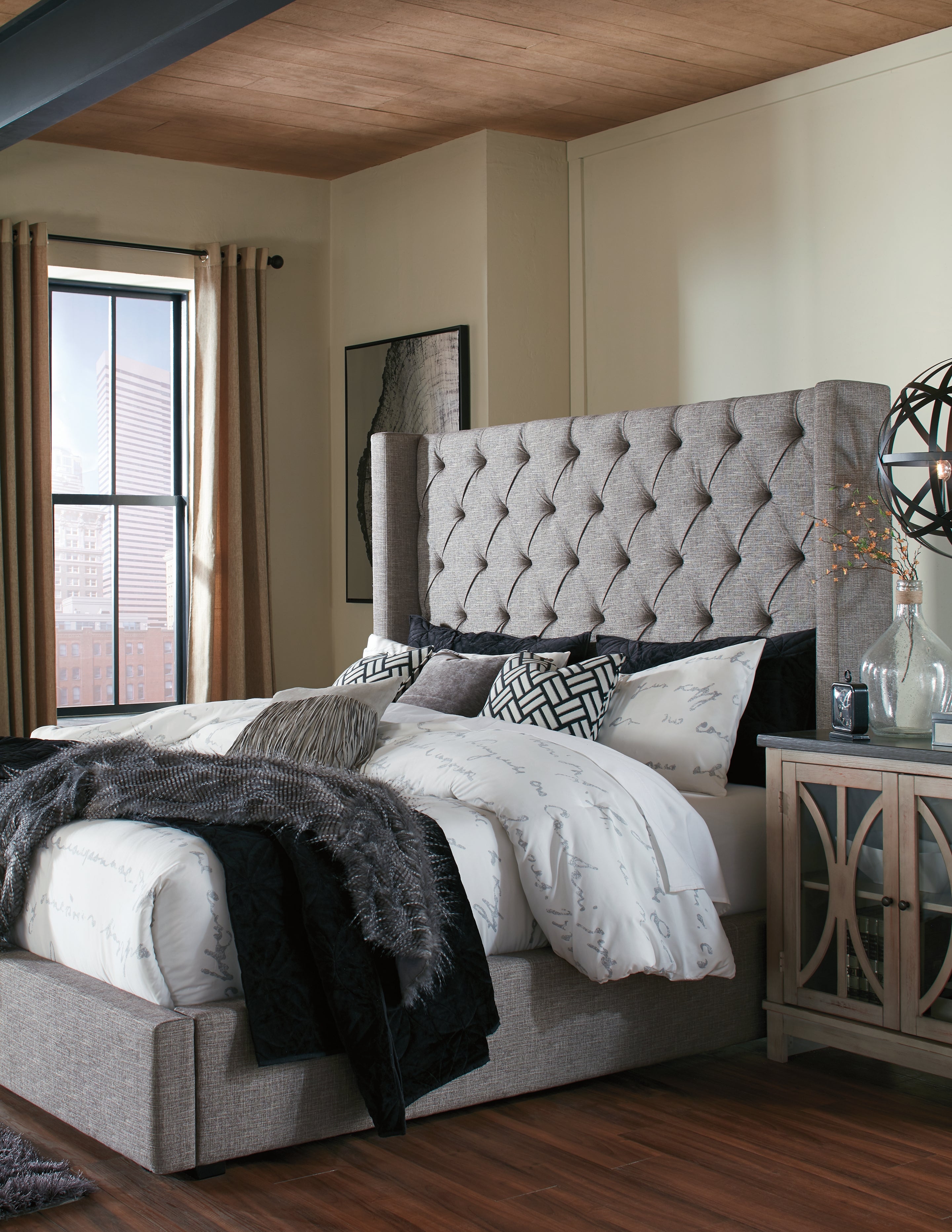 Sorinella Queen Upholstered Headboard - MyWaynesHome #