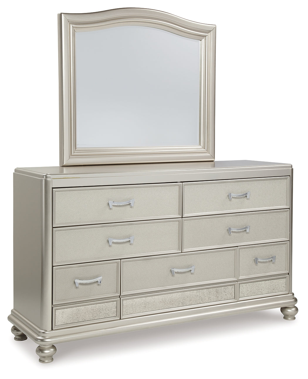 Coralayne Dresser, Mirror, and 2 Chest of Drawers