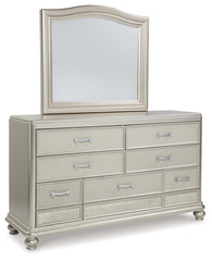 Coralayne Dresser, Mirror, and 2 Chest of Drawers