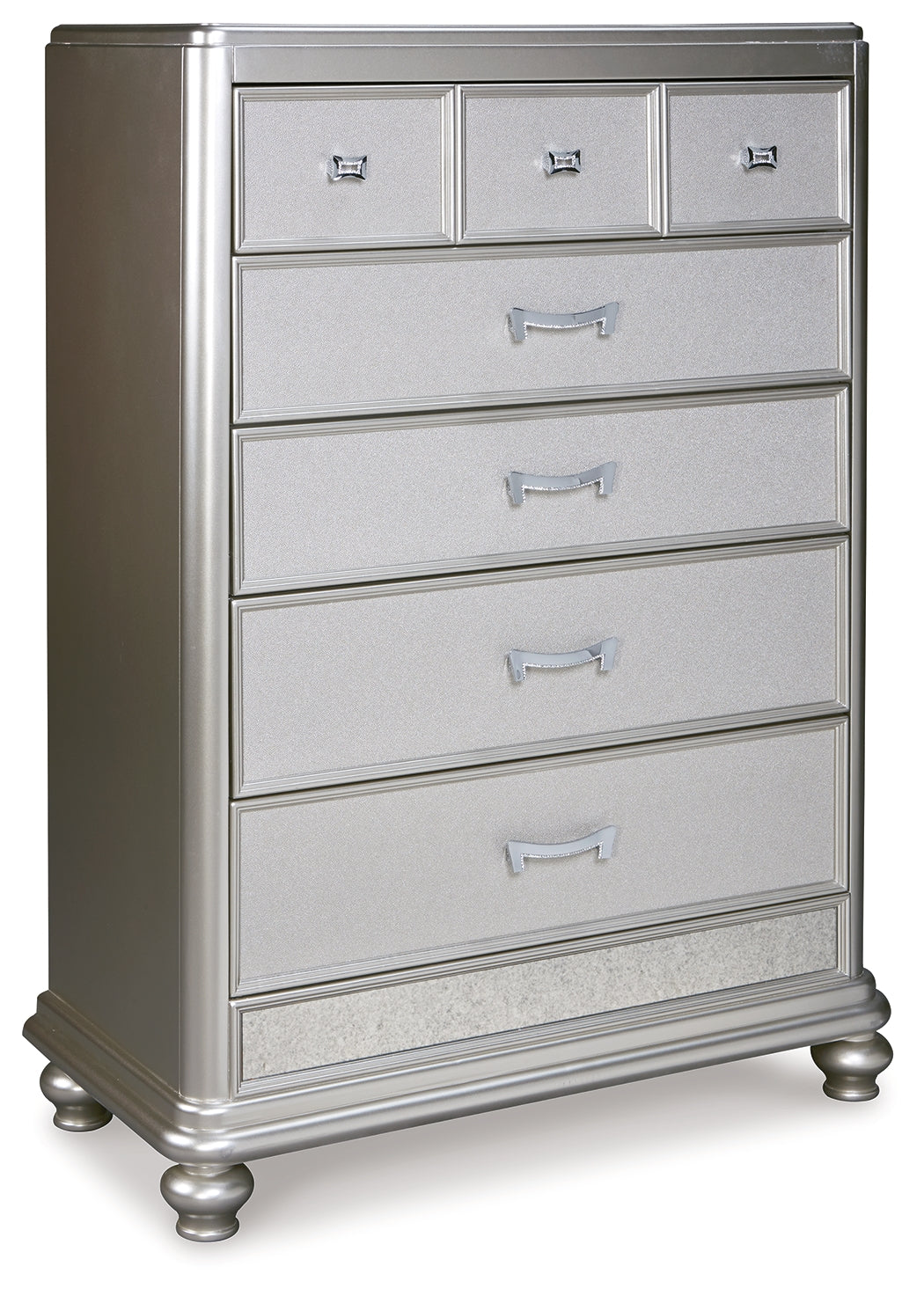 Coralayne Dresser, Mirror, and 2 Chest of Drawers