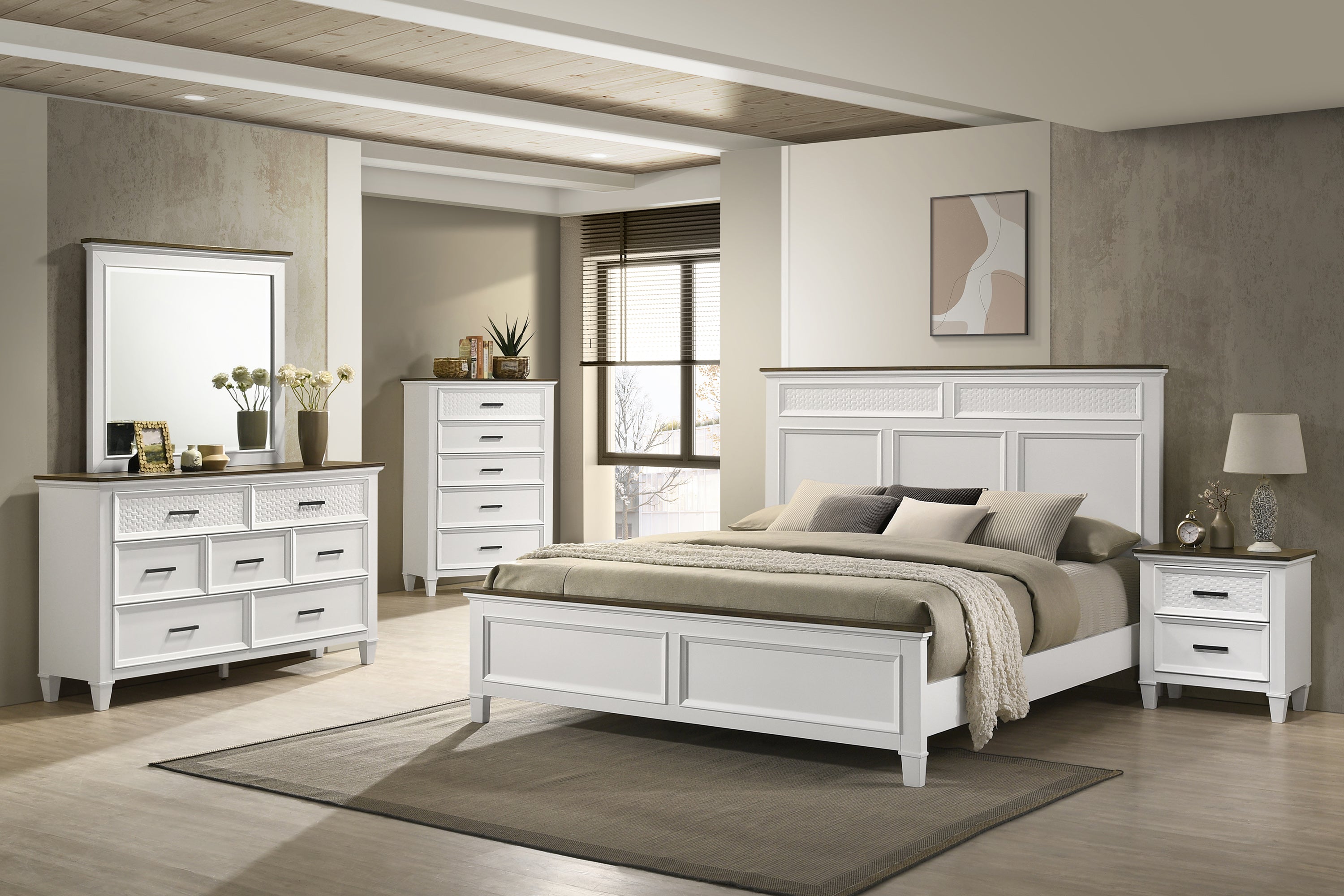 Everdeen White/Brown Dresser - MyWaynesHome #