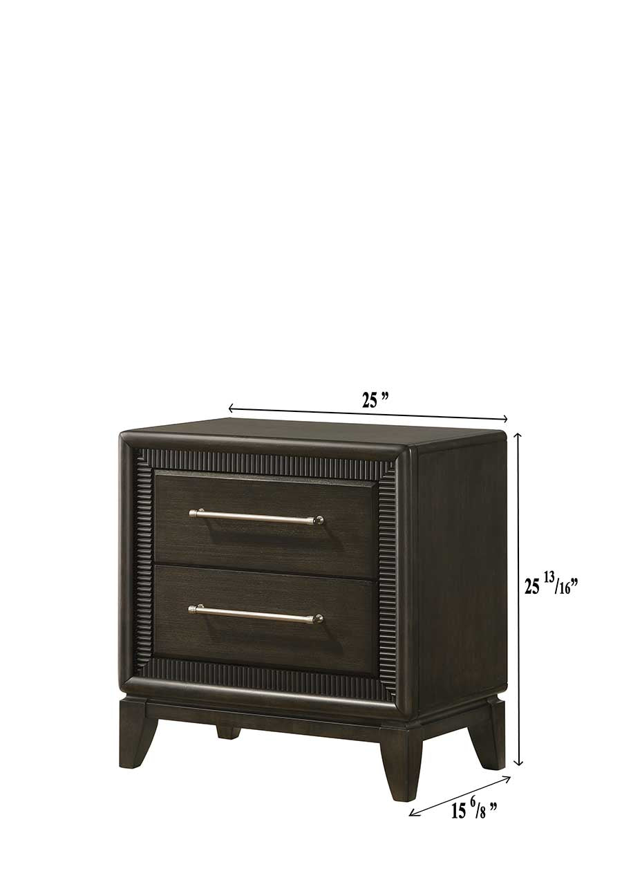 Saratoga Brown Nightstand - MyWaynesHome #