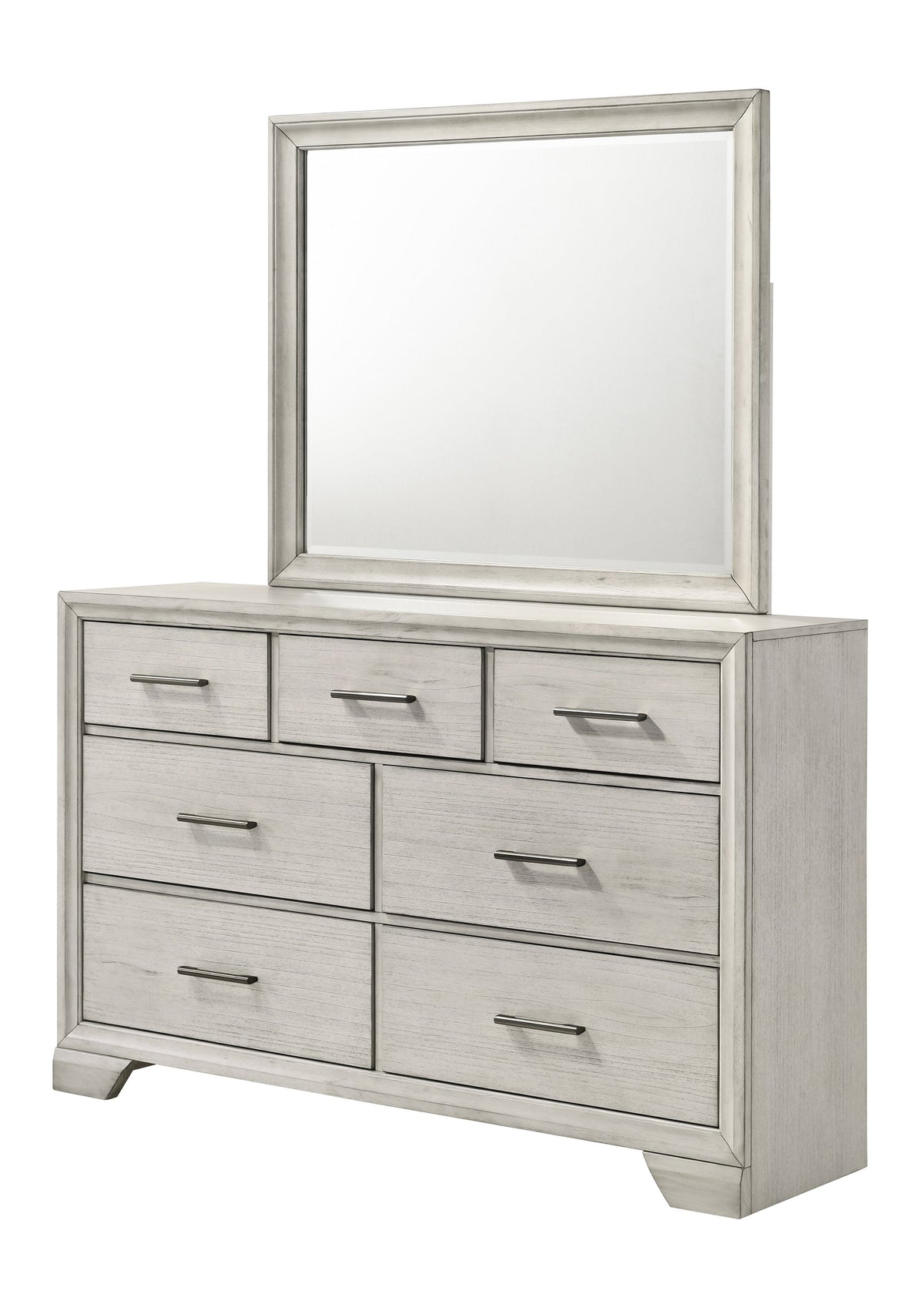 Jaymes White Mist Dresser Mirror - MyWaynesHome #