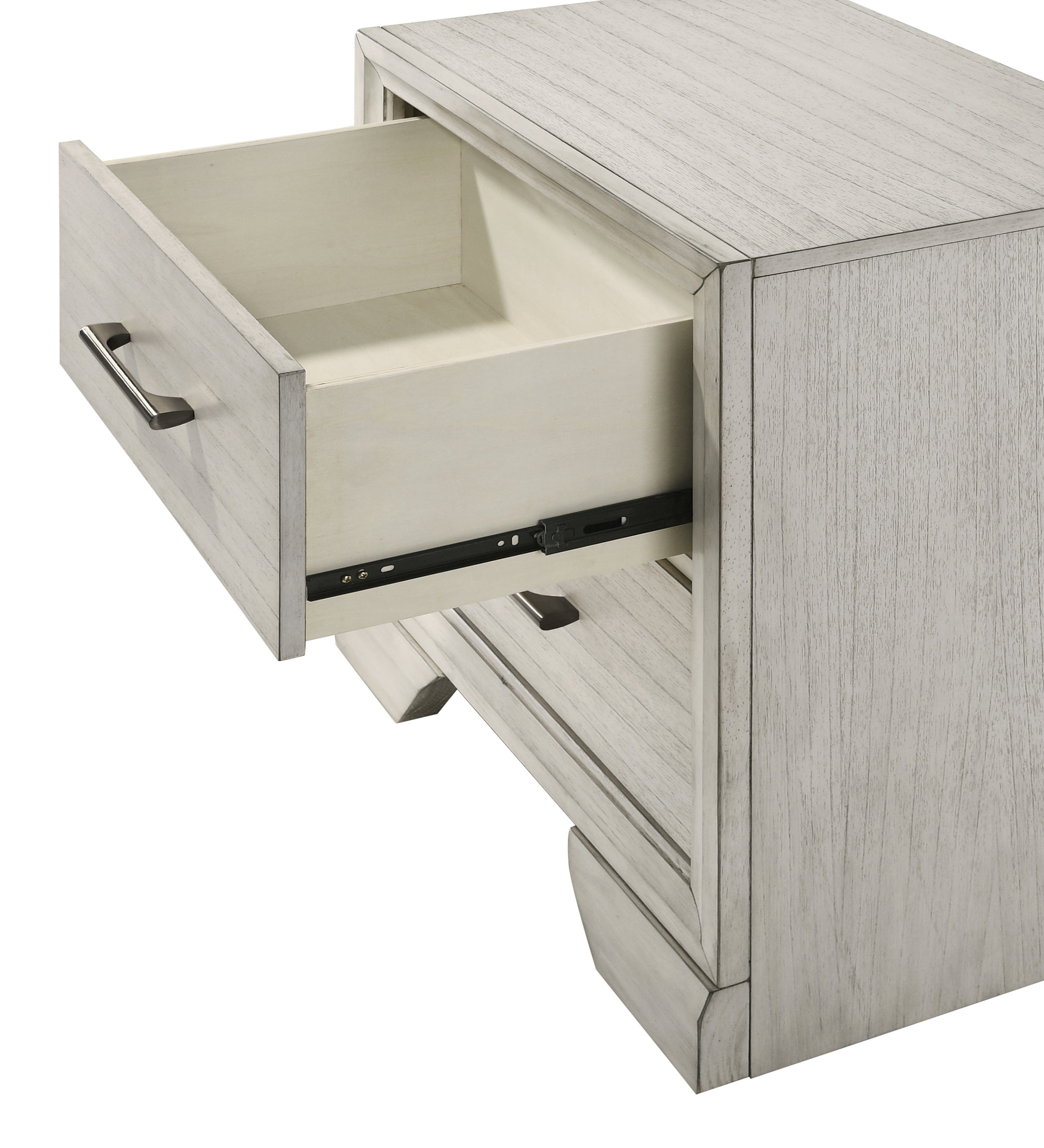 Jaymes White Mist Footboard Storage Platform Bedroom Set - MyWaynesHome #