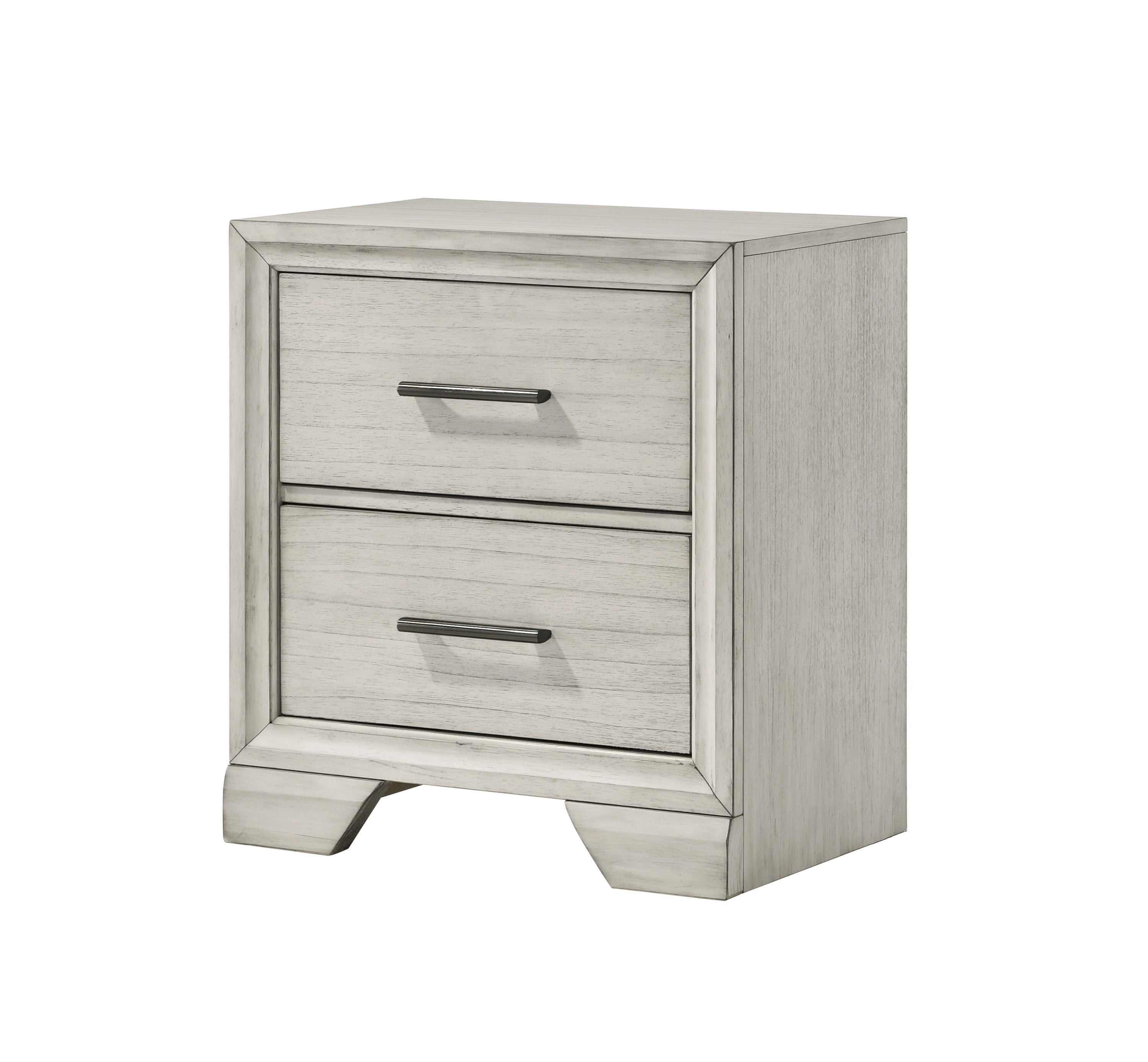 Jaymes White Mist Footboard Storage Platform Bedroom Set - MyWaynesHome #