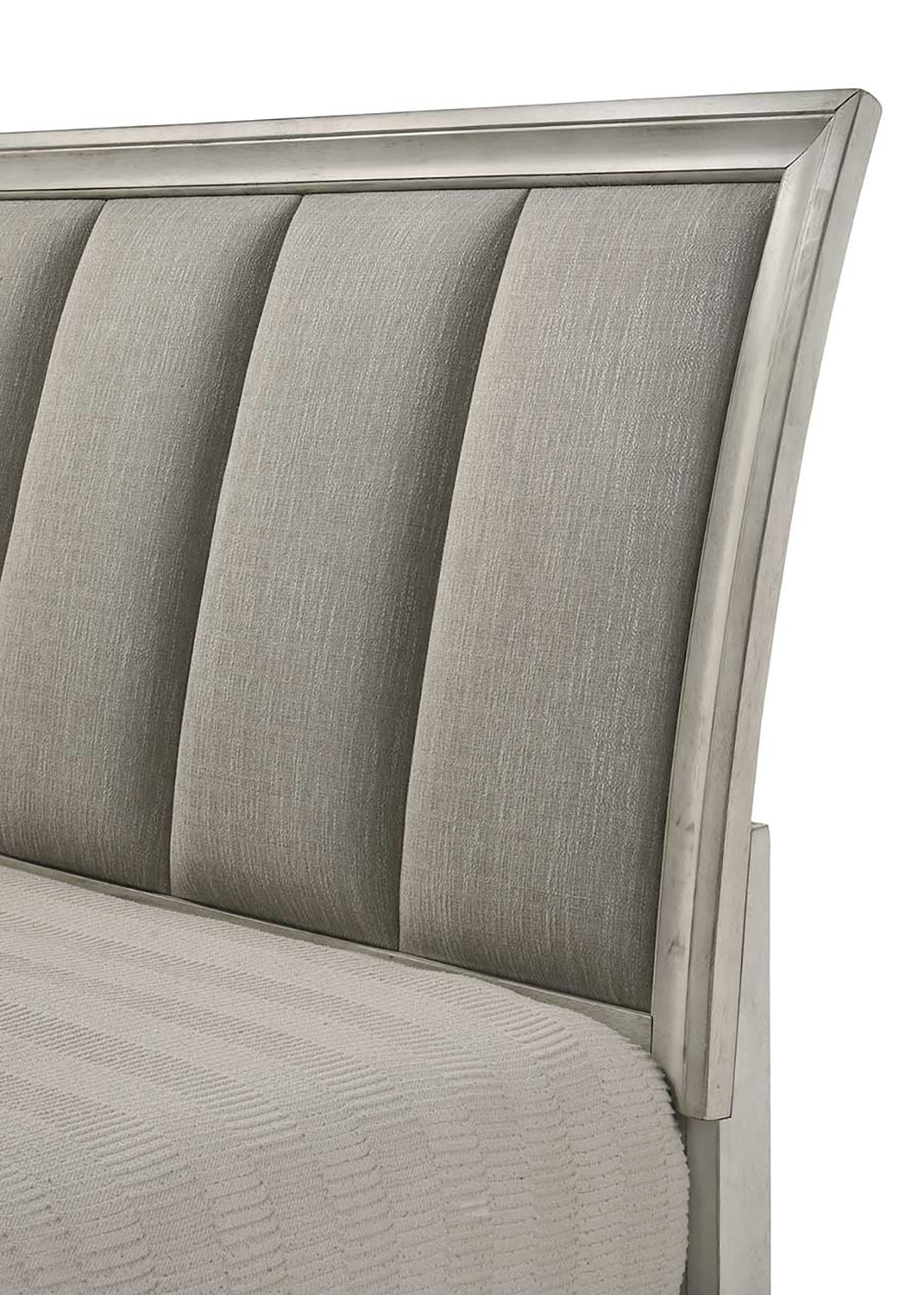 Jaymes White Mist Queen Footboard Storage Platform Bed - MyWaynesHome #