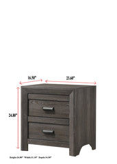 Adelaide Brown Nightstand - MyWaynesHome #