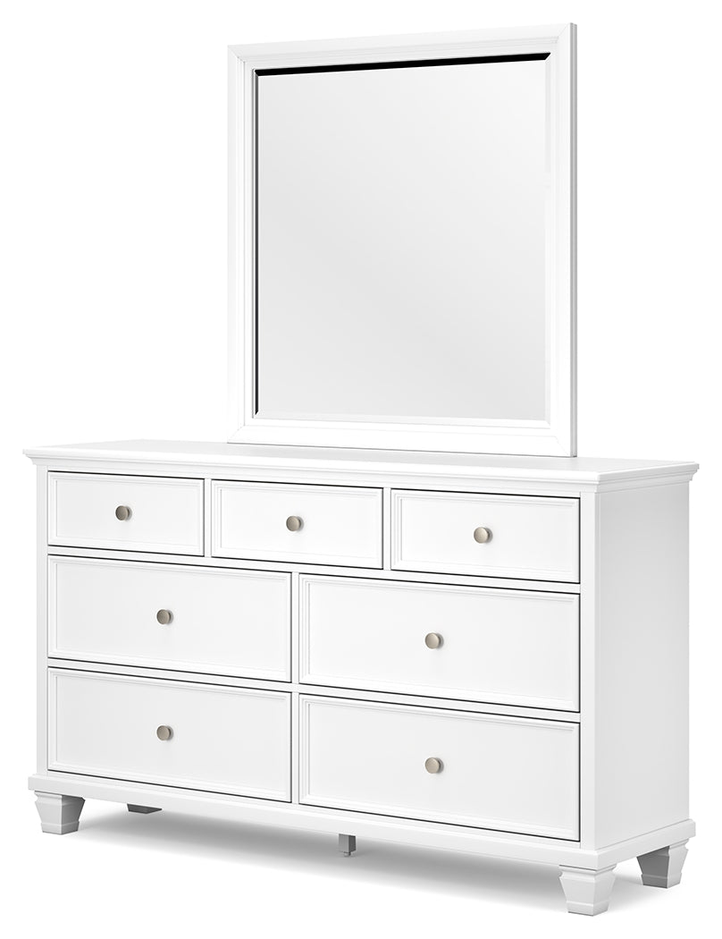 Fortman King Panel Bed, Dresser, Mirror, Chest and 2 Nightstands