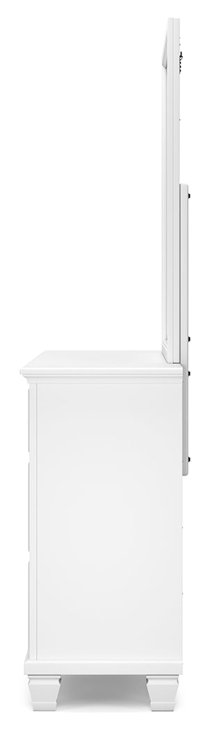 Fortman Queen Panel Bed, Dresser, Mirror and 2 Nightstands