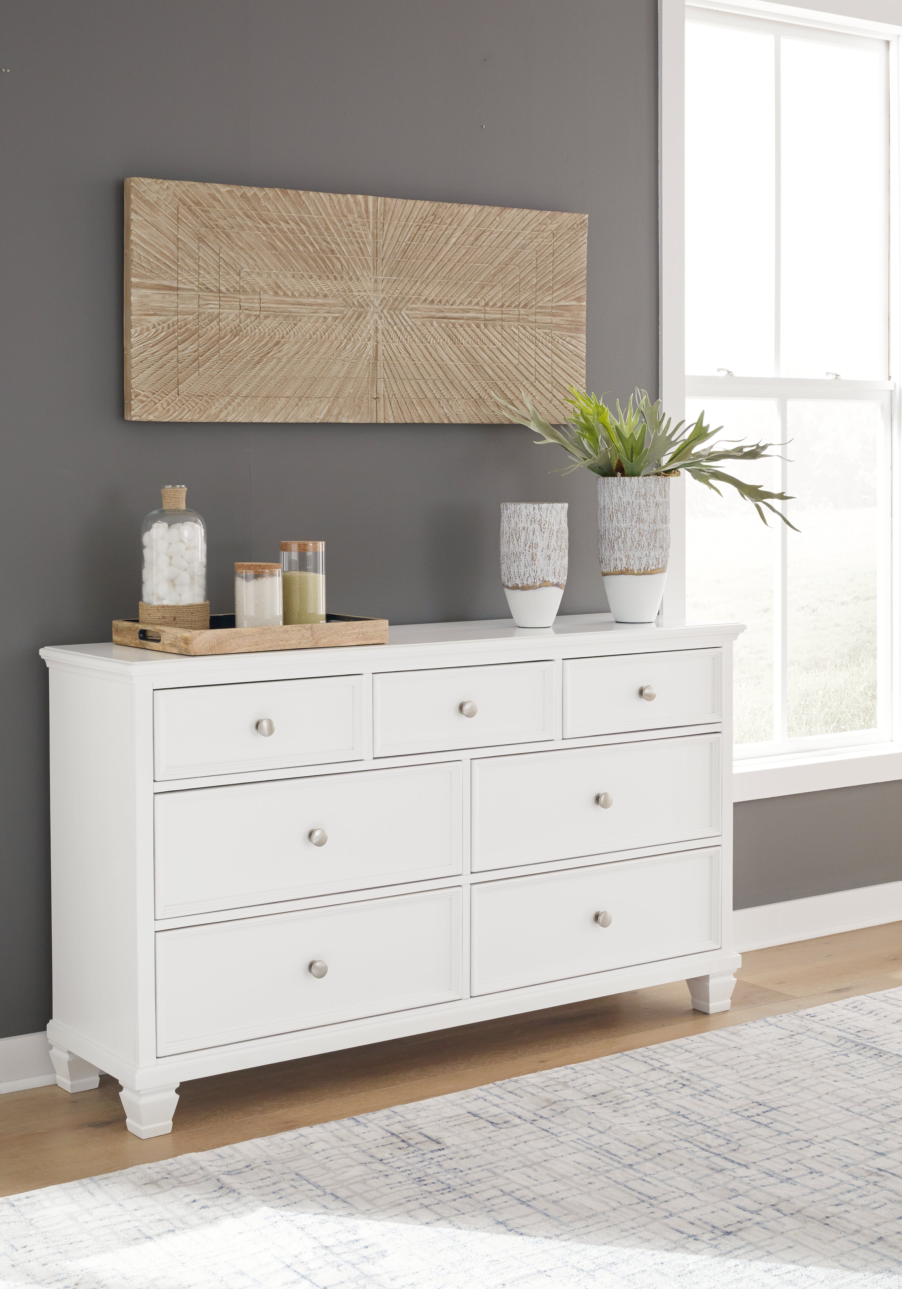Fortman Full Panel Bed, Dresser and Nightstand