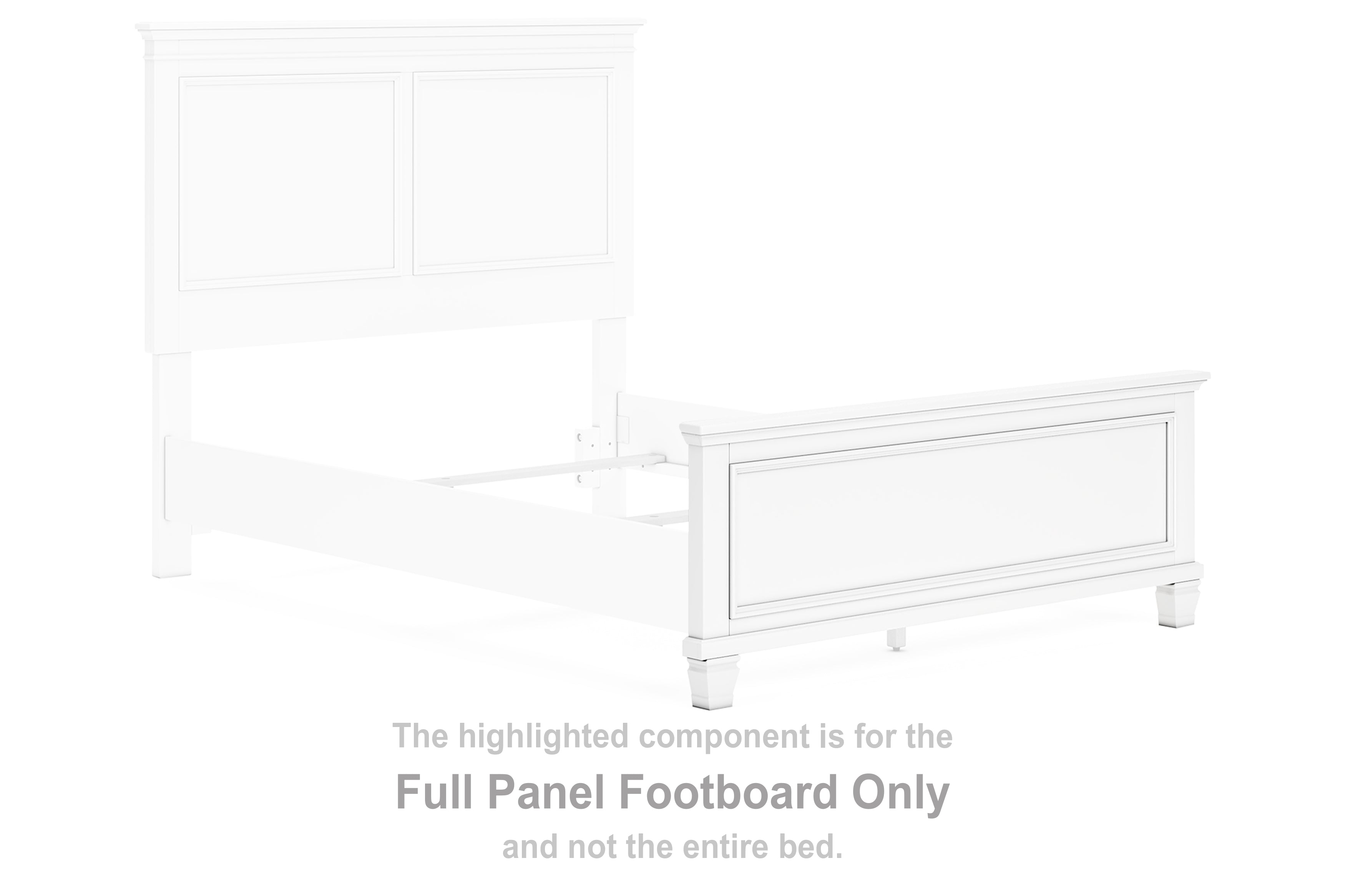 Fortman Full Panel Footboard