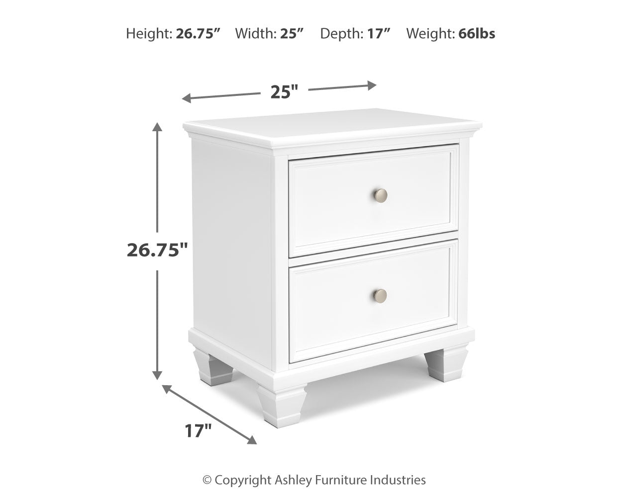 Fortman Full Panel Bed, Dresser and Nightstand