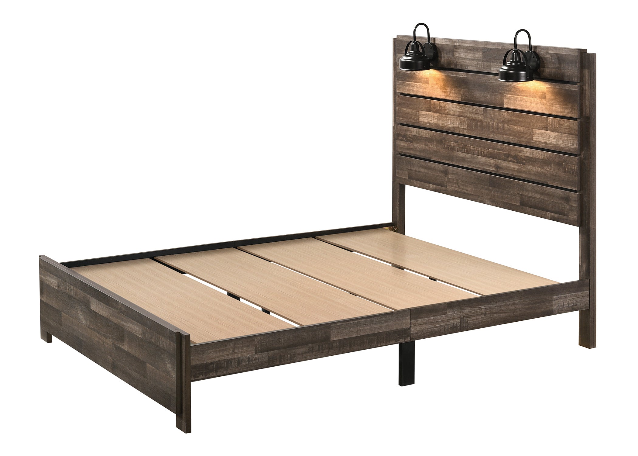 Carter Brown Queen Platform Bed - MyWaynesHome #