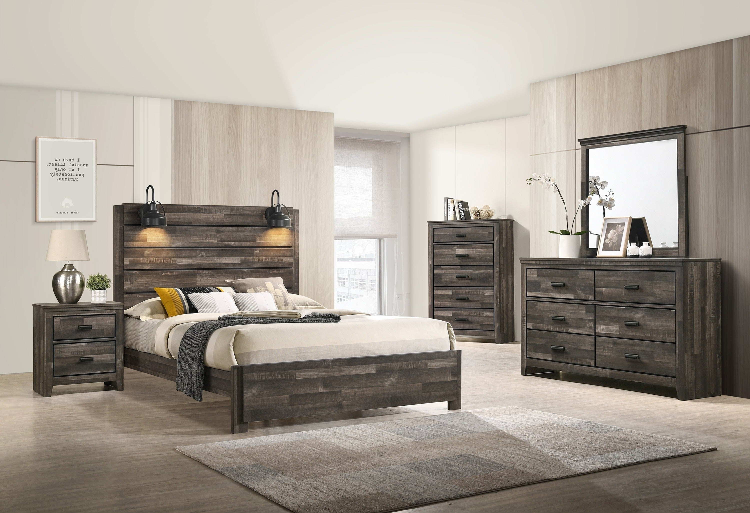 Carter Brown Platform Youth Bedroom Set - MyWaynesHome #